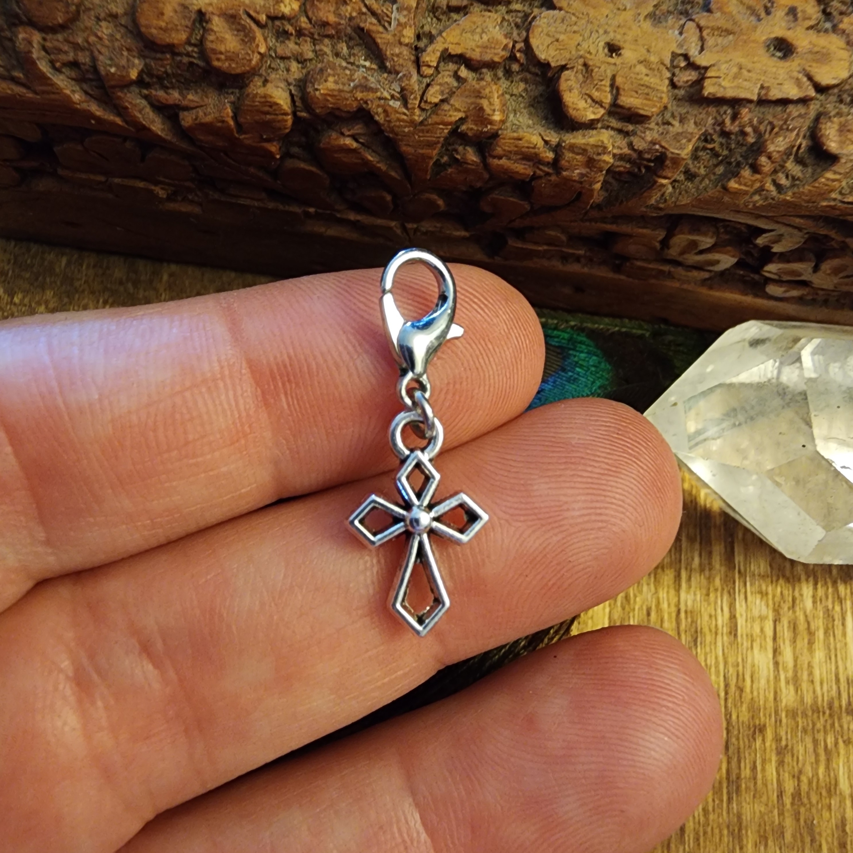 Cross Charm For Religious Faith Charm Bracelet Christian Planner Charm Bag Charm